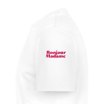 Bonjour Madame - T-shirt Premium bio Homme - blanc - Gauche - Nico (187cm)