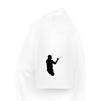 Angler fishing - Men's Premium Organic T-Shirt - white - Left - Nico (187cm)