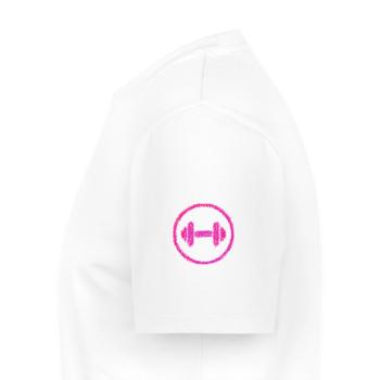 Power Lift Tee - Men's Premium Organic T-Shirt - white - Left - Nico (187cm)