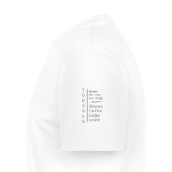 Thursday – Almost there! - Men's Premium Organic T-Shirt - white - Left - Nico (187cm)
