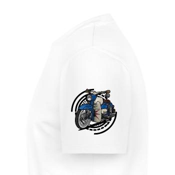 Sparrowhawk // Illustration - Men's Premium Organic T-Shirt - white - Left - Nico (187cm)