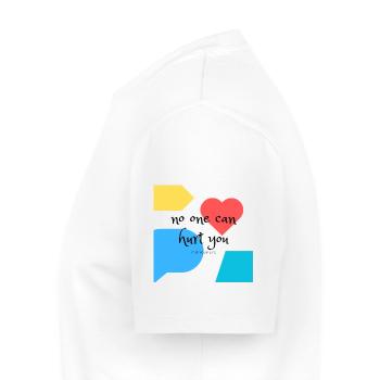 no one can hurt you - Men's Premium Organic T-Shirt - white - Left - Nico (187cm)