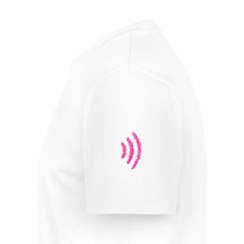 Té de signal WiFi - T-shirt Premium bio Homme - blanc - Gauche - Nico (187cm)