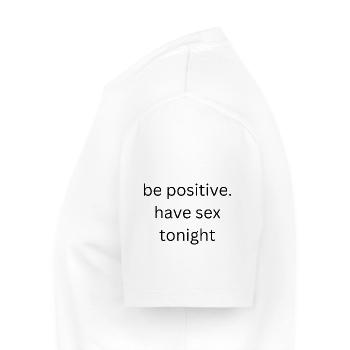 Positif - T-shirt Premium bio Homme - blanc - Gauche - Nico (187cm)