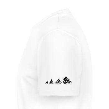 Vtt Evolution - T-shirt Premium bio Homme - blanc - Gauche - Nico (187cm)