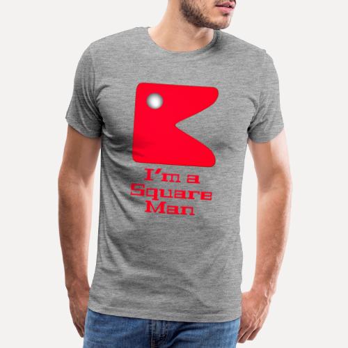 Square man red - Men's Premium T-Shirt