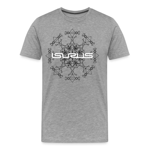 Mandala and Logo (white) - Men's Premium T-Shirt