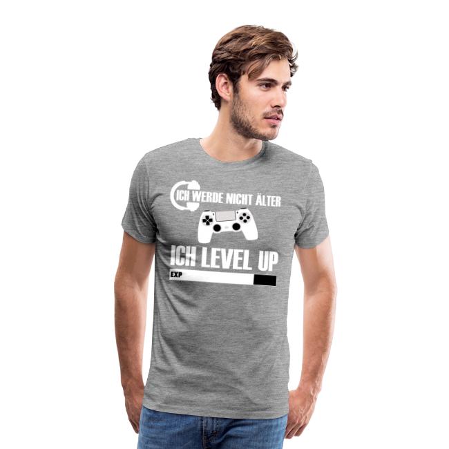 Neu Gaming Level up Geburtstag Gamer Spruch Premium T-Shirt S-3XL 