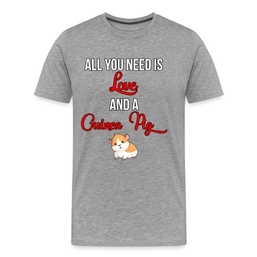All you need is love and a Guinea Pig !!! - Men's Premium T-Shirt