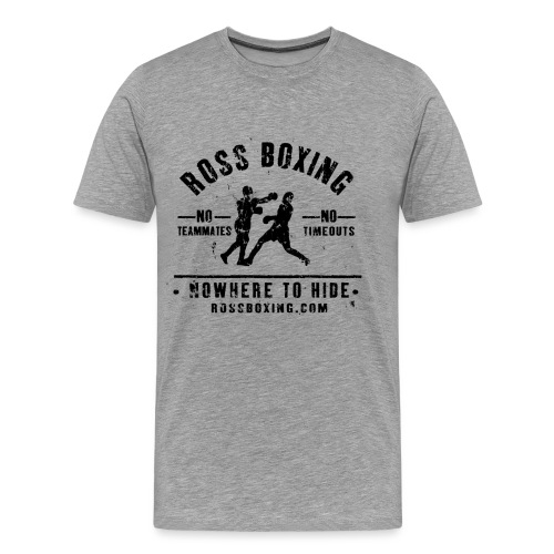 rossboxing black new - Men's Premium T-Shirt