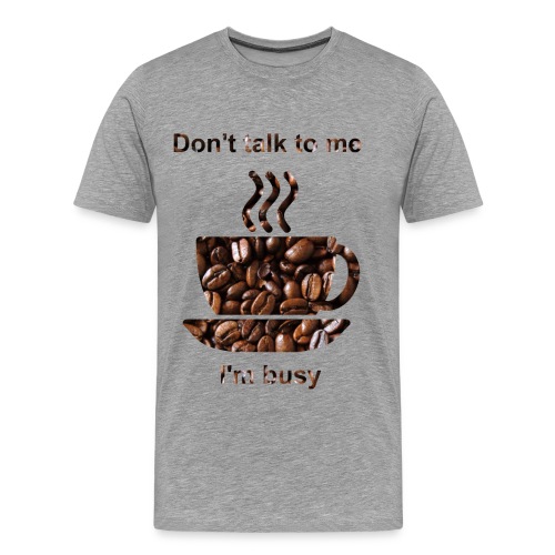 kahvi - Miesten premium t-paita