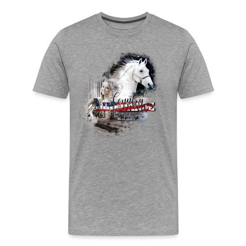 kl_linedance66 T-Shirts - Herre premium T-shirt
