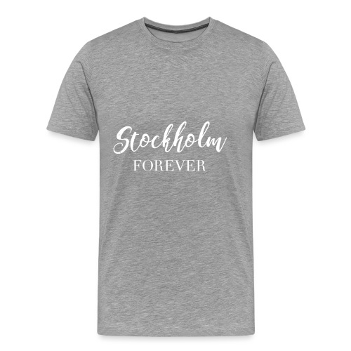 stockholm print white 01 - Premium-T-shirt herr
