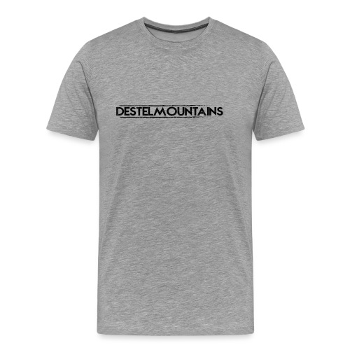 DESTELMOUNTAINS TEKST ZWA - Mannen Premium T-shirt