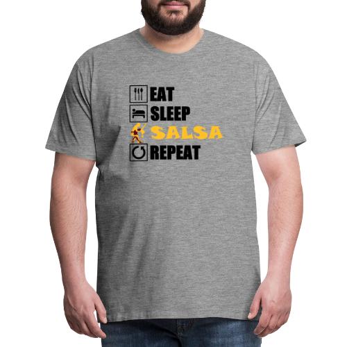 eat sleep SALSA repeat - Männer Premium T-Shirt