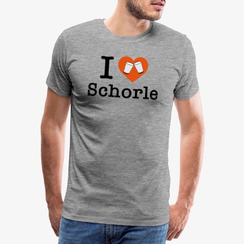 I love Schorle – Dubbeglas - Männer Premium T-Shirt