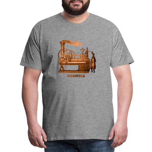 Steampunk Dampfmaschine Retro Futurismus - Männer Premium T-Shirt