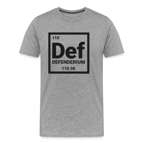 DEFENDERIUM BLACK - Mannen Premium T-shirt