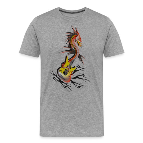 Guitar Dragon - Männer Premium T-Shirt