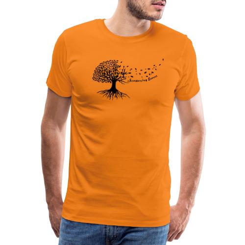 Scattering Leaves - Männer Premium T-Shirt
