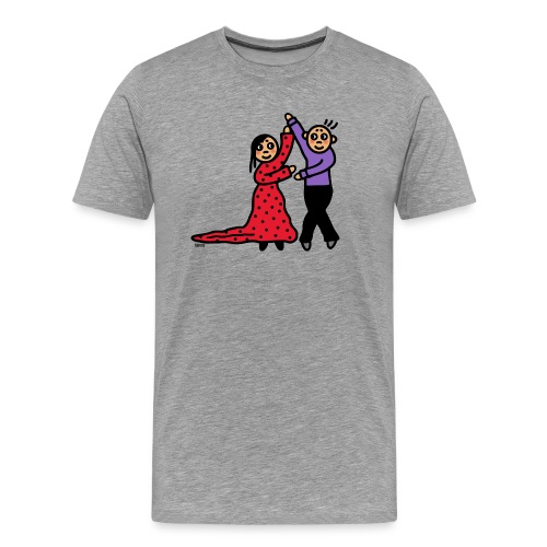 Tango Tanzpaar - Männer Premium T-Shirt