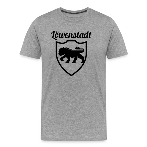 Löwenstadt Design 2 schwarz - Männer Premium T-Shirt