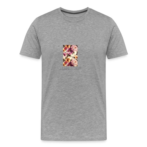 Plage Floral Print Design - Mannen Premium T-shirt