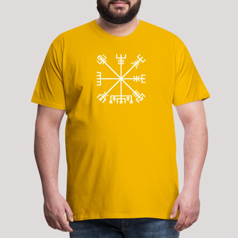 Vegvisir - Männer Premium T-Shirt Sonnengelb
