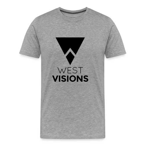 WestVision Logo schwarz - Männer Premium T-Shirt