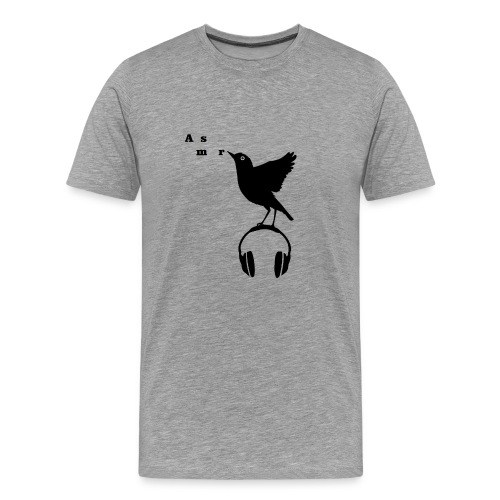Musta Asmr-lintu ilman tekstiä - Miesten premium t-paita
