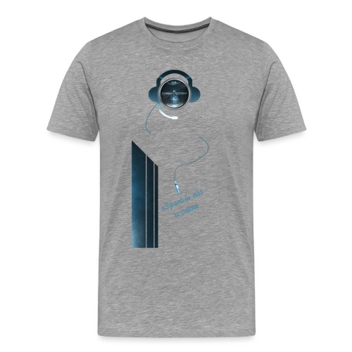 Logo mit Headset - Männer Premium T-Shirt