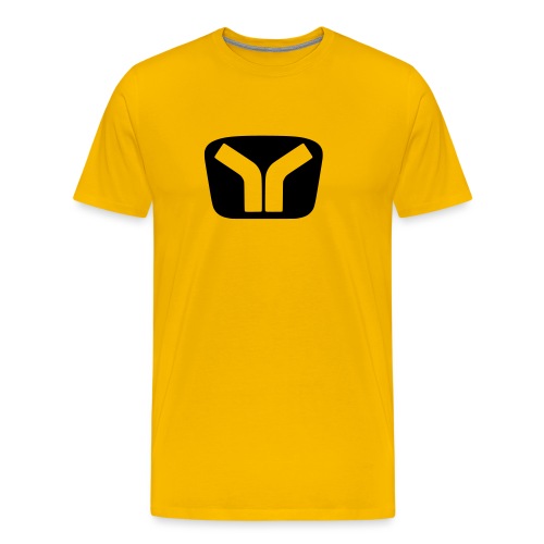Yugo Logo Black-Transparent Design - Men's Premium T-Shirt