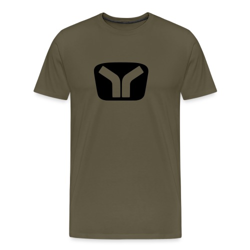 Yugo Logo Black-Transparent Design - Men's Premium T-Shirt