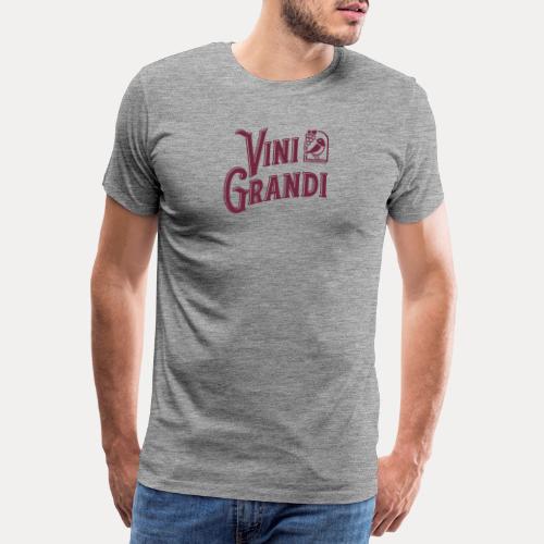 Vini Grandi Logo No Lines 209C on Transparent - Männer Premium T-Shirt