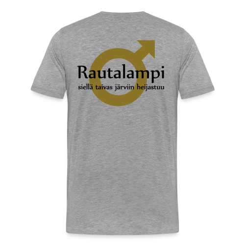 rautalampitaivasheijastuu - Miesten premium t-paita