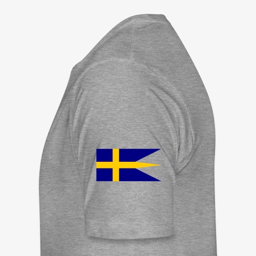 Svensk Örlogsflagga - Sverige Tretungad flagga - Premium-T-shirt herr