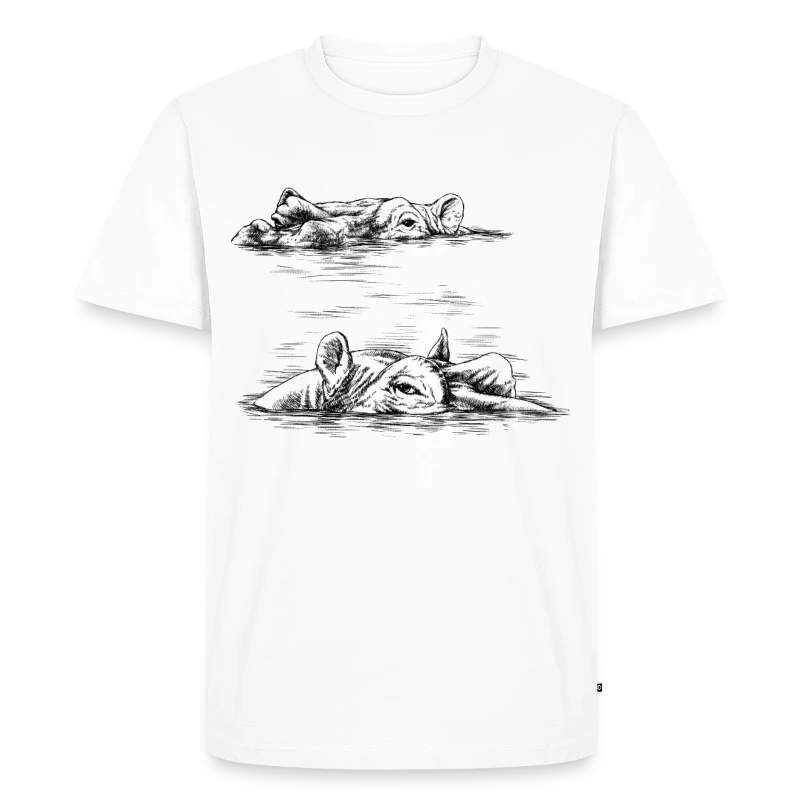 Flusspferde - M&auml;nner Premium T-Shirt