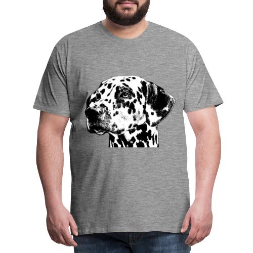 Dalmatiner Kopf Hund - Männer Premium T-Shirt