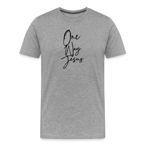 one way jesus - Camiseta premium hombre