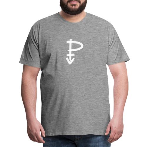 Symbol Pansexuell weiß - Männer Premium T-Shirt