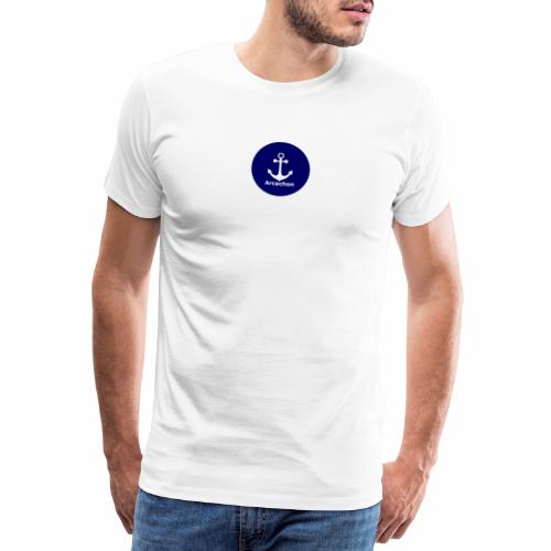 Arcachon Ancre blanc - T-shirt Premium Homme