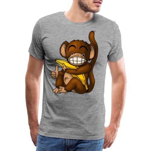 Super Fröhlicher Affe - Männer Premium T-Shirt