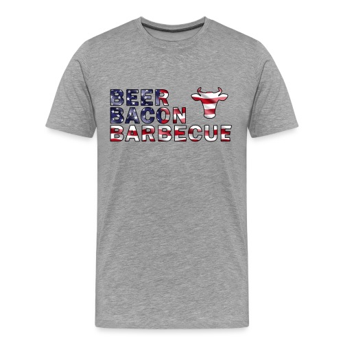 Beer, Bacon und Barbecue (USA) - Männer Premium T-Shirt