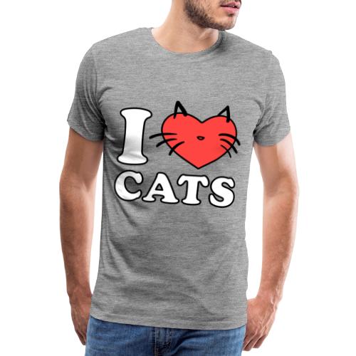 i love cats - T-shirt Premium Homme