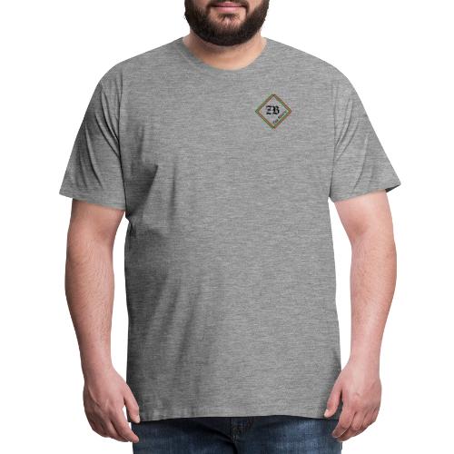Logo Zua Blos'n vorne und hinten - Männer Premium T-Shirt