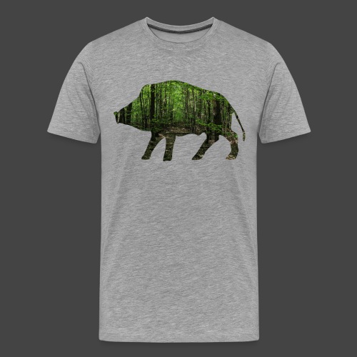 Waldtapeten-Sau-Shirt für Jäger/innen - Männer Premium T-Shirt