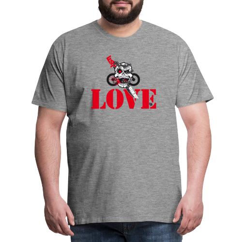 »Fat Bike Love Skull« - Love - Männer Premium T-Shirt