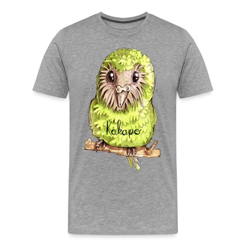 Kakapo Bird - The Parrot from New Zealand - Men's Premium T-Shirt
