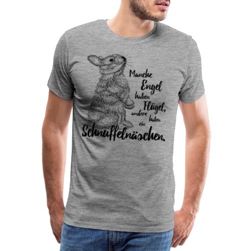 Kaninchen Hasen Zwergkaninchen Engel Liebe - Männer Premium T-Shirt
