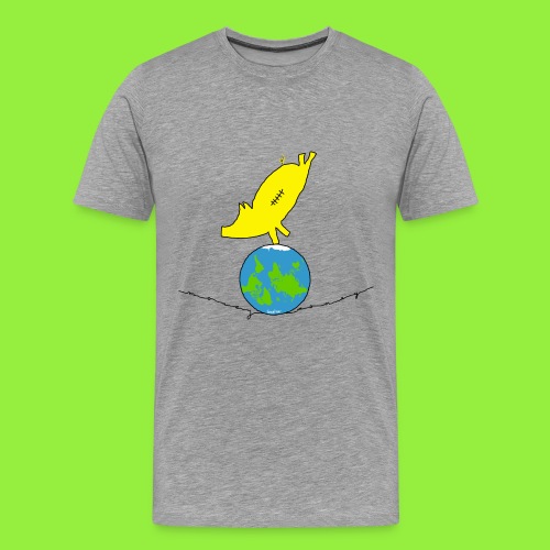 StitchPiggy on Top of the World - Men's Premium T-Shirt